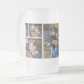 Foto-eisige GlasTassen - personalisierte Mattglas Bierglas (Vorderseite Links)