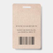 Foto Elder Care Ausweis (Rückseite)