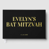 Foto Elegant Bat Mitzvah Gästebuch (Vorderseite)