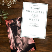 Foto Elegant Callighraphy Script Hochzeit Einladung