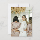 Foto Elegant Celestial Brautparty Dankeskarte (Rückseite)