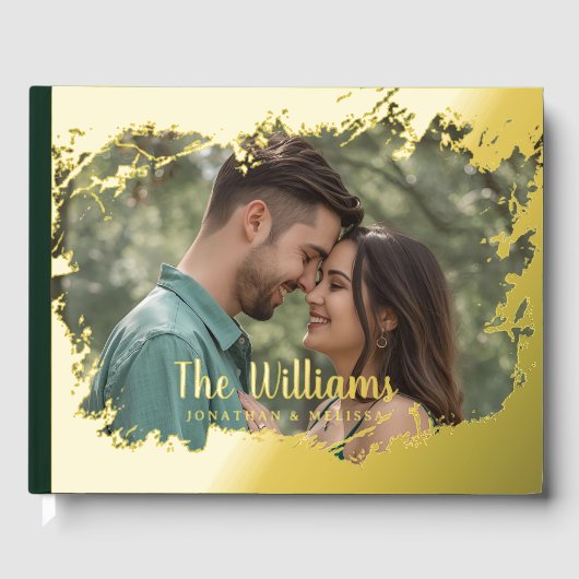 Foto Elegant Foil Frame Gästebuch (Vorderseite)