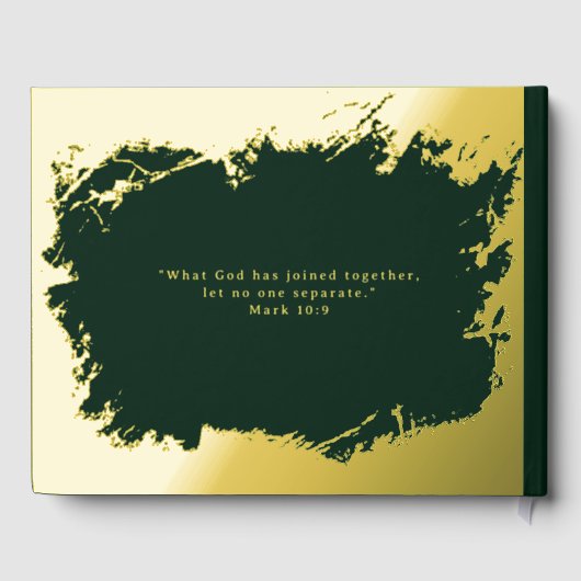 Foto Elegant Foil Frame Gästebuch (Rückseite)