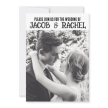 FOTO ELEGANT MINIMALISTISCH WEDD EINLADUNG