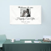 Foto Elegant Mit Monogramm glücklich immer nach Banner (Messeveranstaltung)