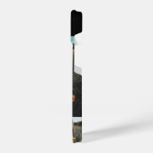 Foto Elegant Monogram Black iPhone Hülle (Linke Seite)