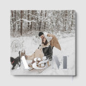 Foto Elegant Monogram Blue Gästebuch (Rückseite)