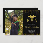 Foto Elegant Nursing School Abschluss Einladung (Vorne/Hinten)
