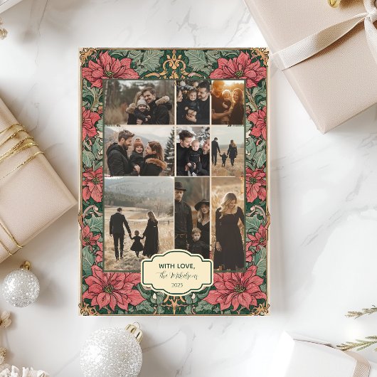 Foto Elegant Poinsettia Weihnachten