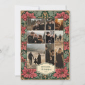 Foto Elegant Poinsettia Weihnachten (Vorderseite)