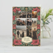 Foto Elegant Poinsettia Weihnachten (Stehend Vorderseite)