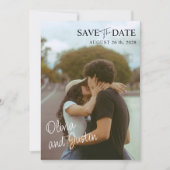 Foto Elegant Save the Date Einladung (Vorderseite)