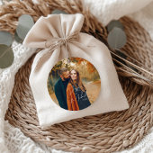 Foto Elegant Script Boho Wedding Geschenkanhänger