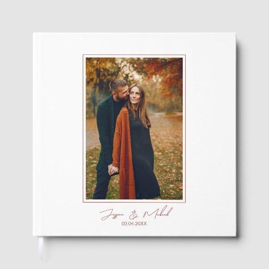 Foto Elegant Script Boho Wedding Willkommenszeiche Gästebuch (Vorderseite)