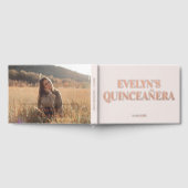 Foto Elegant Simple Quinceanera Gästebuch (Voll)