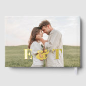 Foto Elegant Simple Wedding Gästebuch (Rückseite)