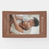 Foto Elegant Simple Welcome Wedding Banner (Horizontal)
