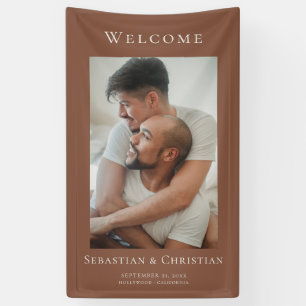 Foto Elegant Simple Welcome Wedding Banner