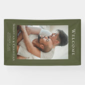Foto Elegant Simple Welcome Wedding Banner (Horizontal)