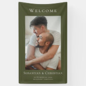 Foto Elegant Simple Welcome Wedding Banner (Vertikal)