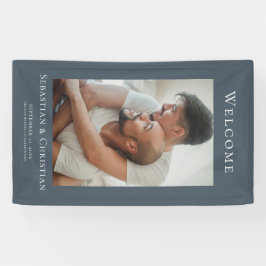 Foto Elegant Simple Welcome Wedding Banner