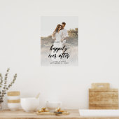 Foto Elegant Wedding Welcome Poster (Küche)