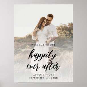 Foto Elegant Wedding Welcome Poster