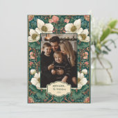 Foto Elegant Winter Floral Weihnachten (Stehend Vorderseite)