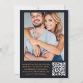 Foto Elegante Art Deco Einladung (Rückseite)