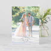 Foto Elegante Barockhochzeit Save The Date (Stehend Vorderseite)