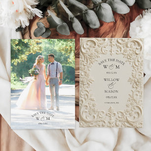 Foto Elegante Barockhochzeit Save The Date