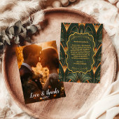 Foto Elegante Geometrische Art Deco Dankeskarte