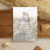 Foto Elegante Kalligrafie Probe Abendessen Einladung