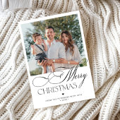 Foto elegante Kalligraphie Frohe Weihnachten