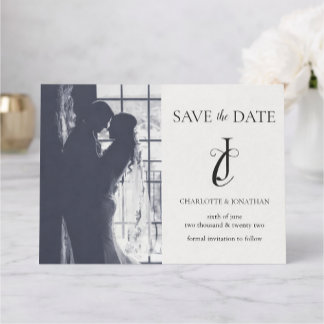Foto Elegante Klassische Hochzeit Merken Sie Sich  Save The Date
