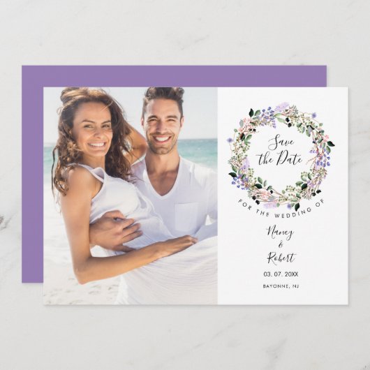 Foto Elegante Seven Save The Date (Vorne/Hinten)