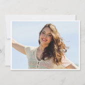 FOTO Elegante Sonnenblumen Eukalyptus Abschluss Dankeskarte (Rückseite)