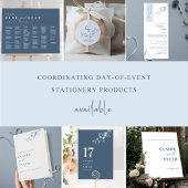 Foto, Elegante und Minimal Blue Wedding Save The Date