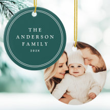 Foto Eleganter Grenzname Jahr Kieferngrün