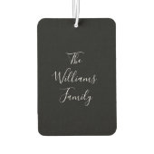 Foto Eleganter Name der Skriptfamilie Autolufterfrischer (Rückseite)