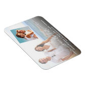 Foto Elegantes Skript mit Hearts Modern Magnet (Rechte Seite)