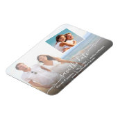 Foto Elegantes Skript mit Hearts Modern Magnet (Linke Seite)