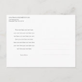 Foto Elopement Ankündigungspostkarte (Rückseite)