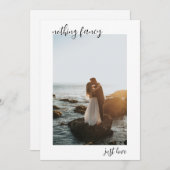 Foto Elopement Wedding Card Einladung (Vorne/Hinten)