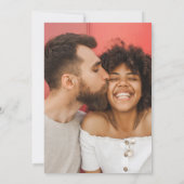 Foto Emerald Blush Dark Moody Blumenschrift Einladung (Rückseite)