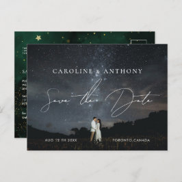 Foto Emerald Green Black Magic Postkarte