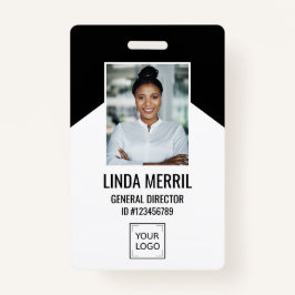 Foto Employee Company Logo Security BLACK Ausweis