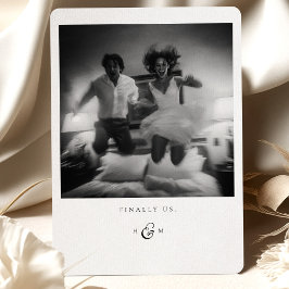 Foto "Endlich" Danke-Karte Einladung