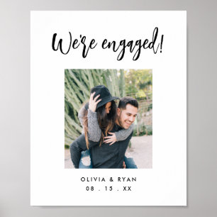 Foto-Engagement-Partei-Lieferungen, Begrüßungsunte Poster