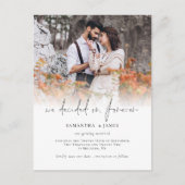 Foto entscheidet für Ewige Hochzeit Speichern Sie  Postkarte (Vorderseite)